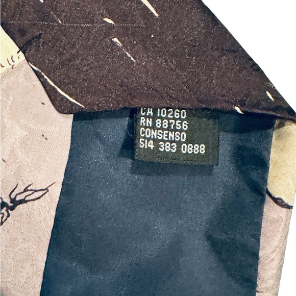 VTG Snoopy & Charlie Brown Golfing Silk Tie Mens Traditional - Picture 5 of 5